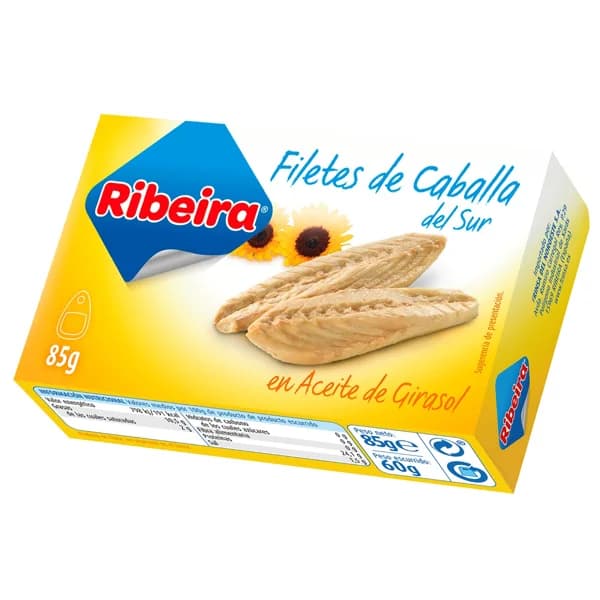 RIBEIRA Filete caballa ac.girasol 60g - 0.06 kg - Imagen del producto en Findit