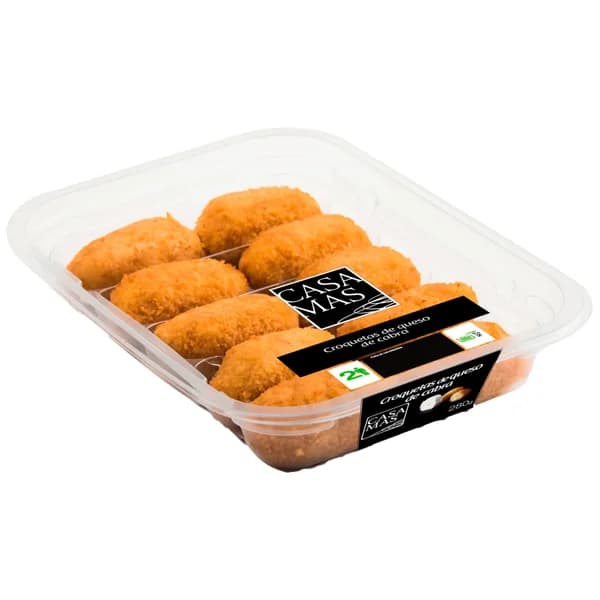 CASA MAS Croquetas de queso de cabra, listas para calentar y comer 280 g. - 0.28 kg - Imagen del producto en Findit