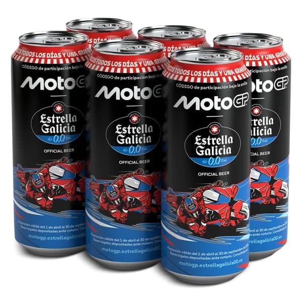 Cerveza 0,0% alcohol Estrella Galicia lata 6 x 33 cl - 0.33 l - Imagen del producto en Findit