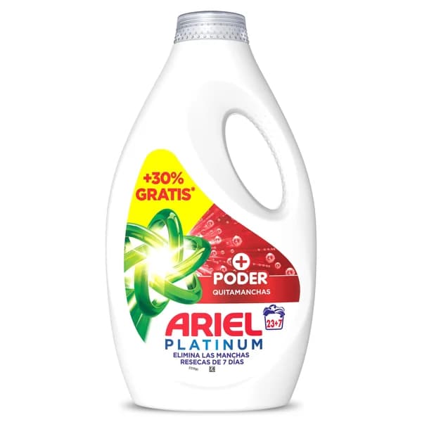Detergente máquina líquido quitamanchas Ariel botella 30 lavados - 30.24 ud - Imagen del producto en Findit