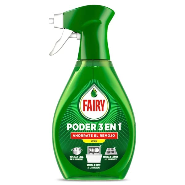 Lavavajillas a mano poder 3 en 1 limón Fairy spray 500 ml - 0.5 l - Imagen del producto en Findit