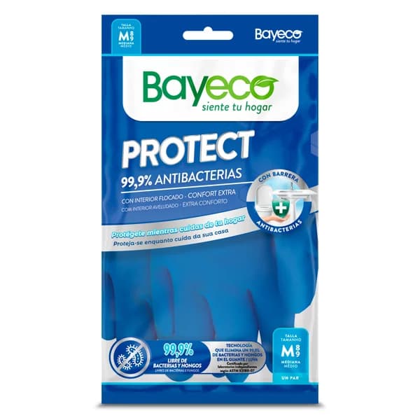 Guantes antibacterias protect Bayeco bolsa 1 unidad - 1 ud - Imagen del producto en Findit