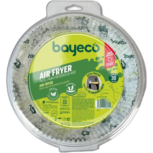 Papel para Airfryer BAYECO, paquete 30 uds - 30 ud - Imagen del producto en Findit
