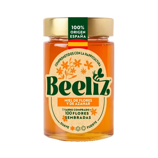 BEELIZ Miel de flores y azahar 250 gr. - 0.25 kg - Imagen del producto en Findit