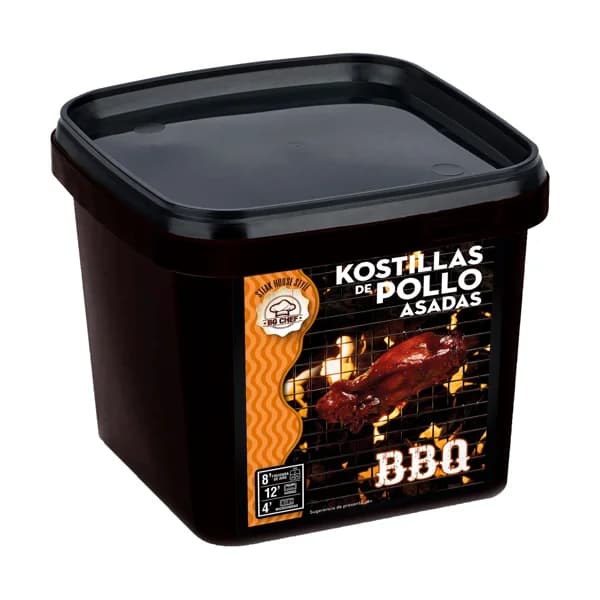 BG CHEF Kostillas de pollo bbq Steak House Style 500 g. - 0.5 kg - Imagen del producto en Findit