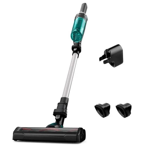 Rowenta RH1127 Aspiradora escoba 2 en 1 Batería Secar Sin bolsa 0,4 L Azul, Alumin - 1 ud - Imagen del producto en Findit