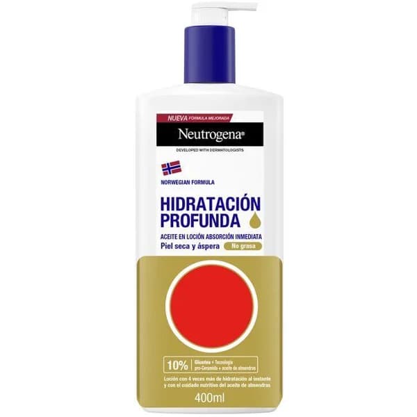 Aceite en loción NEUTROGENA, dosificador 400 ml - 0.4 l - Imagen del producto en Findit