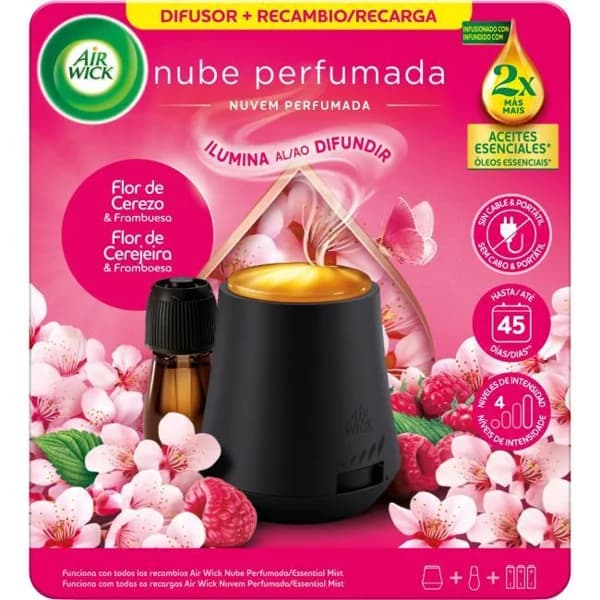 Ambientador mist flor de cerezo AIRWICK, difusor + recambio - 1 ud - Imagen del producto en Findit