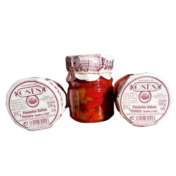 OSES Pimientos dulces de primera "Asados a leña" 220 g. - 0.18 kg - Imagen del producto en Findit