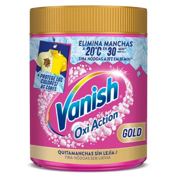 Quitamanchas para ropa de color gold Vanish bote 400 g - 0.4 kg - Imagen del producto en Findit