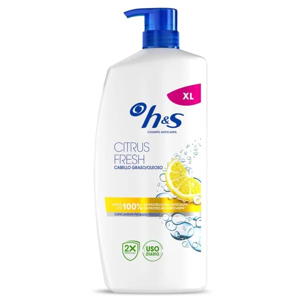 Champú anticaspa citrus fresh cabello graso H&s botella 800 ml - 0.8 l - Imagen del producto en Findit