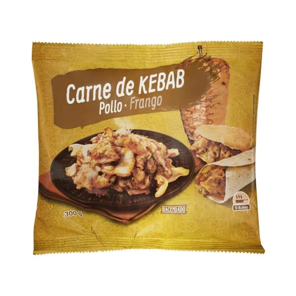 Relleno para kebab con carne de pollo asado Hacendado ultracongelado - 0.3 kg - Imagen del producto en Findit