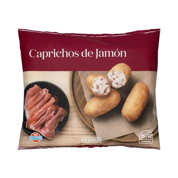 Croquetas caprichos de jamón Hacendado ultracongeladas - 0.5 kg - Imagen del producto en Findit