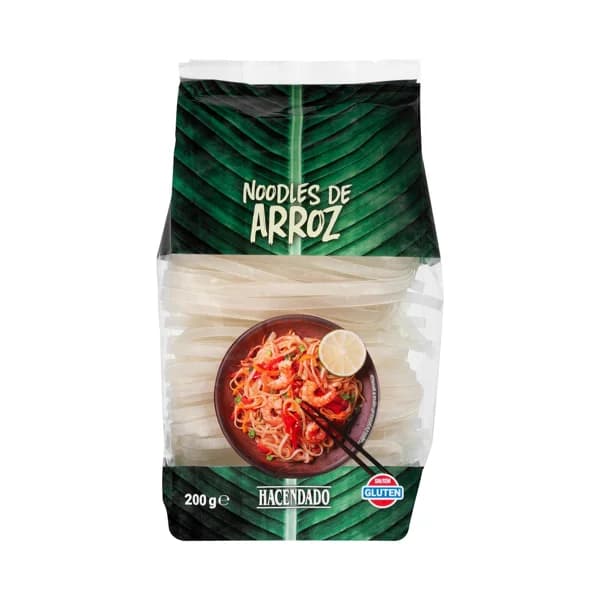 Noodles de arroz Hacendado - 0.2 kg - Imagen del producto en Findit