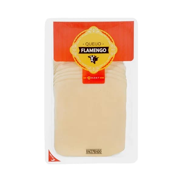 Queso lonchas curado de vaca Hacendado Flamengo - 0.2 kg - Imagen del producto en Findit