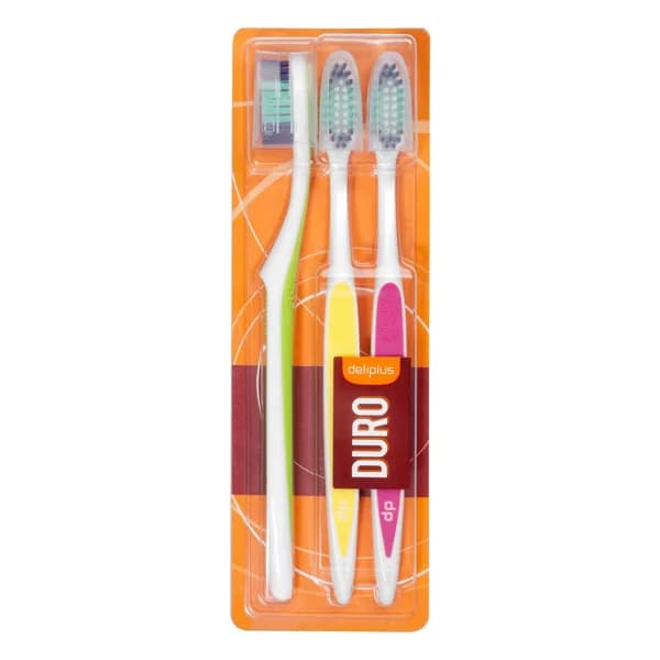 Cepillo dental Duro Deliplus - 3 ud - Imagen del producto en Findit