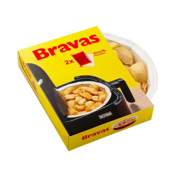 Patatas bravas con allioli y salsa picante Hacendado - 0.47 kg - Imagen del producto en Findit