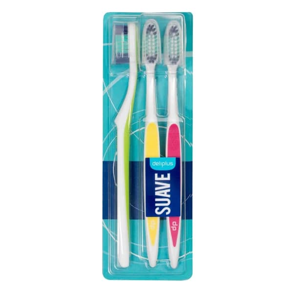 Cepillo dental Suave Deliplus - 3 ud - Imagen del producto en Findit