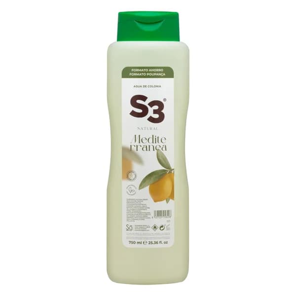 Agua de colonia S3 Mediterránea - 0.75 l - Imagen del producto en Findit