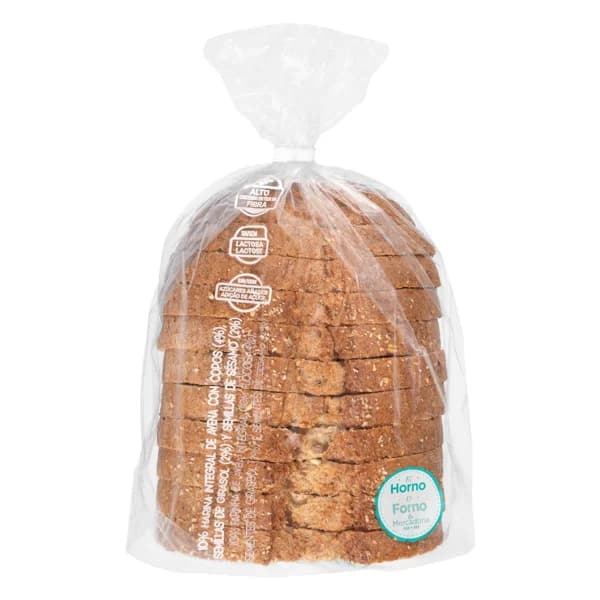 Media Hogaza integral de avena  semillas de girasol y sésamo rebanado - 0.35 kg - Imagen del producto en Findit