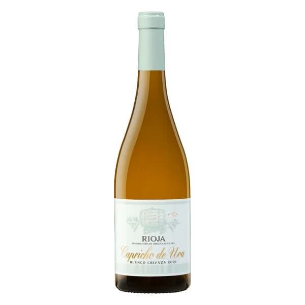 Vino blanco crianza D.O Rioja Capricho de Uva - 0.75 l - Imagen del producto en Findit