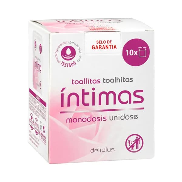 Toallitas íntimas Deliplus monodosis - 10 ud - Imagen del producto en Findit
