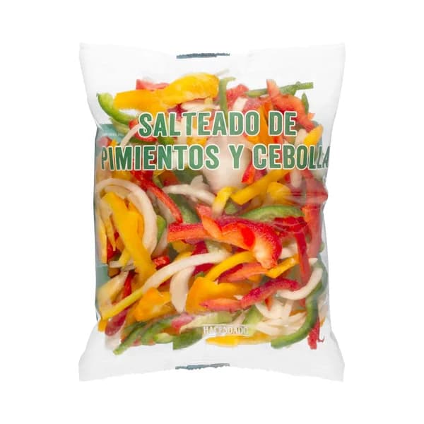 Salteado de pimientos y cebolla cortado y lavado - 0.4 kg - Imagen del producto en Findit
