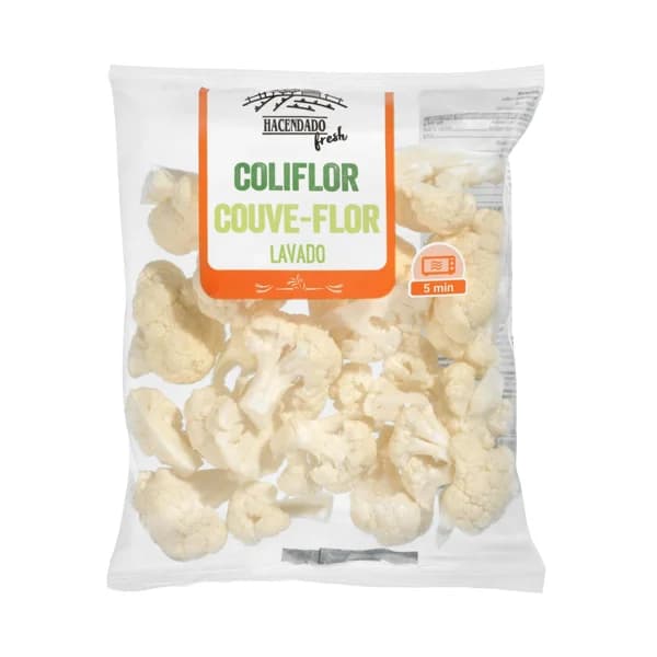 Floretas de coliflor para microondas Hacendado - 0.3 kg - Imagen del producto en Findit