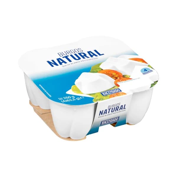 Queso fresco Burgos natural Hacendado - 0.25 kg - Imagen del producto en Findit