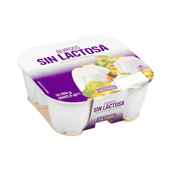 Queso fresco Burgos sin lactosa Hacendado - 0.25 kg - Imagen del producto en Findit