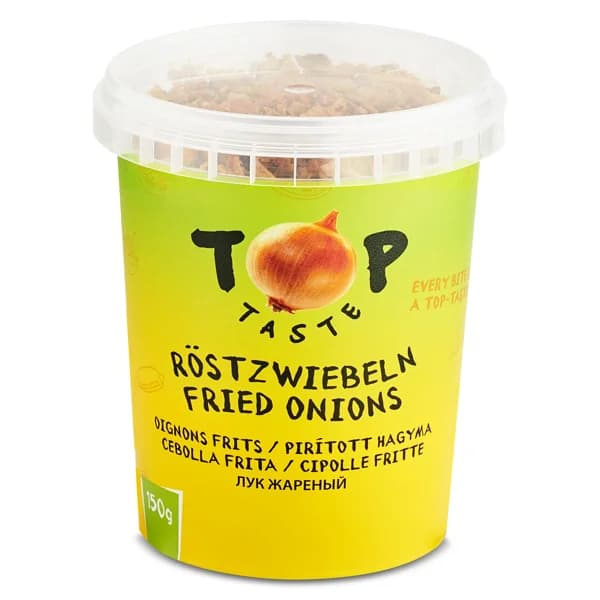 Cebolla frita Toptaste tarrina 150 g - 0.15 kg - Imagen del producto en Findit
