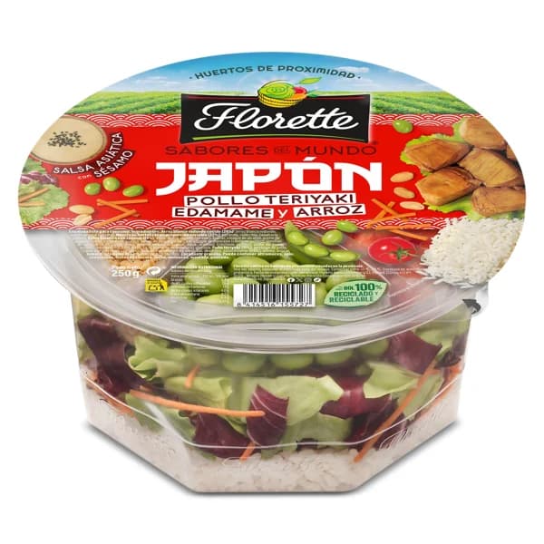 Ensalada completa Japón Florette bandeja 250 g - 0.25 ud - Imagen del producto en Findit