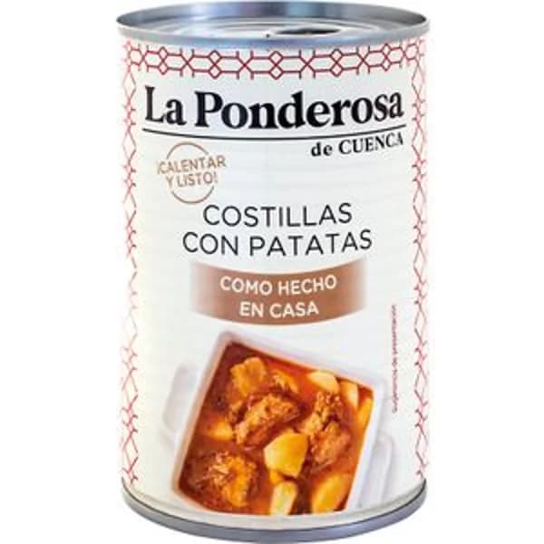 Costillas con Patatas Lata - 0.4 kg - Imagen del producto en Findit