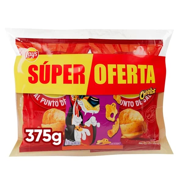 LAYS Y CHEETOS MULTIPACK Lay sal 150g y Cheetos pandilla 75g - 1 ud - Imagen del producto en Findit