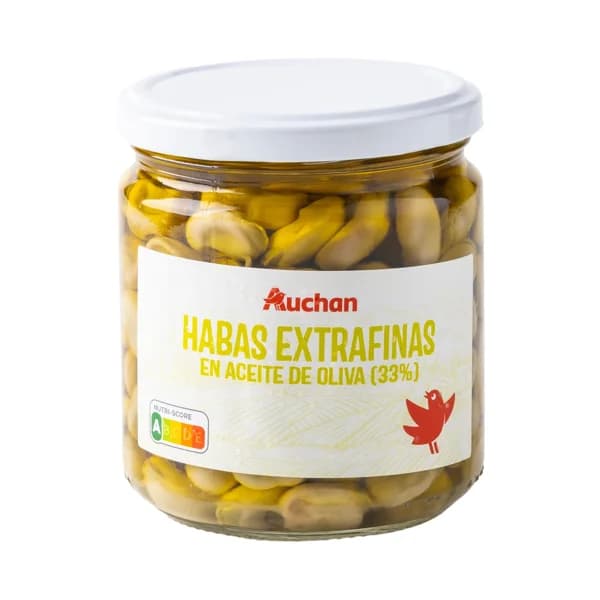 PRODUCTO ALCAMPO Habas extrafinas en aceite de oliva /33 %) frasco de 220 g. - 0.22 kg - Imagen del producto en Findit