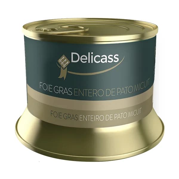 DELICASS Foie gras entero de pato mi-cuit lata 130 g. - 0.13 kg - Imagen del producto en Findit