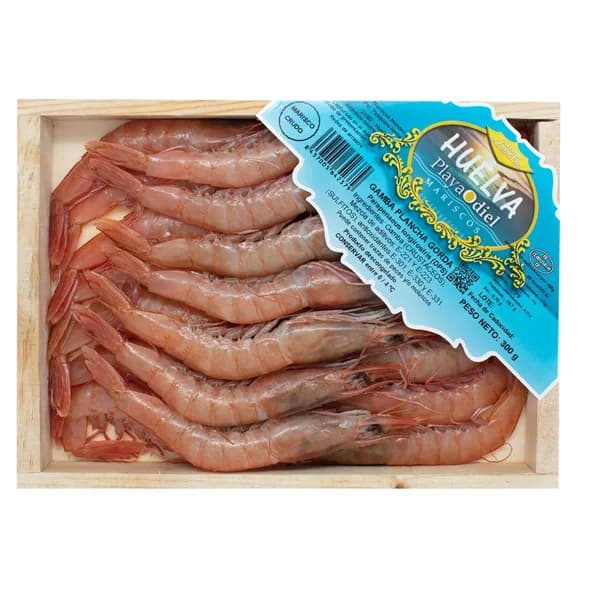 Gambas planchas gordas  MARISCOS PLAYA ODIEL 300 g. - 0.3 kg - Imagen del producto en Findit