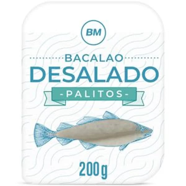 Bacalao desalado palitos 200 g - 0.2 kg - Imagen del producto en Findit