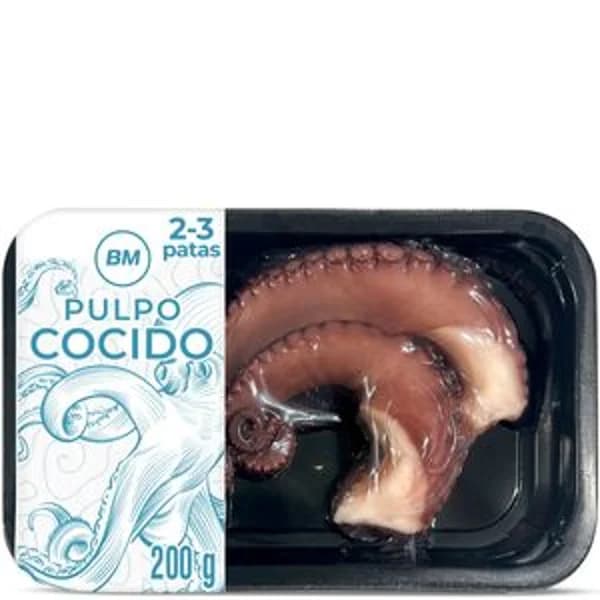 Pulpo cocido 2/3 patas 200 g - 0.2 kg - Imagen del producto en Findit