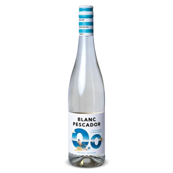 Vino blanco de aguja sin alcohol 0,0% Pescador botella 75 cl - 0.75 l - Imagen del producto en Findit