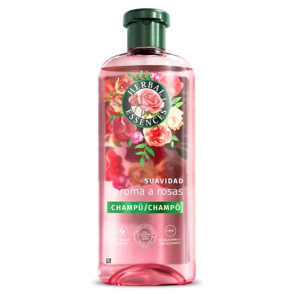 Champú suavidad aroma a rosas Herbal Essences botella 350 ml - 0.35 l - Imagen del producto en Findit