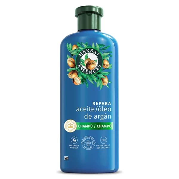 Champú repara con aceite de argán Herbal Essences botella 350 ml - 0.35 l - Imagen del producto en Findit