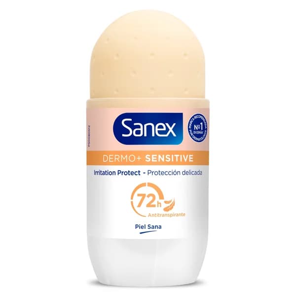 Desodorante roll-on dermo sensitive 72h Sanex bote 50 ml - 0.05 l - Imagen del producto en Findit