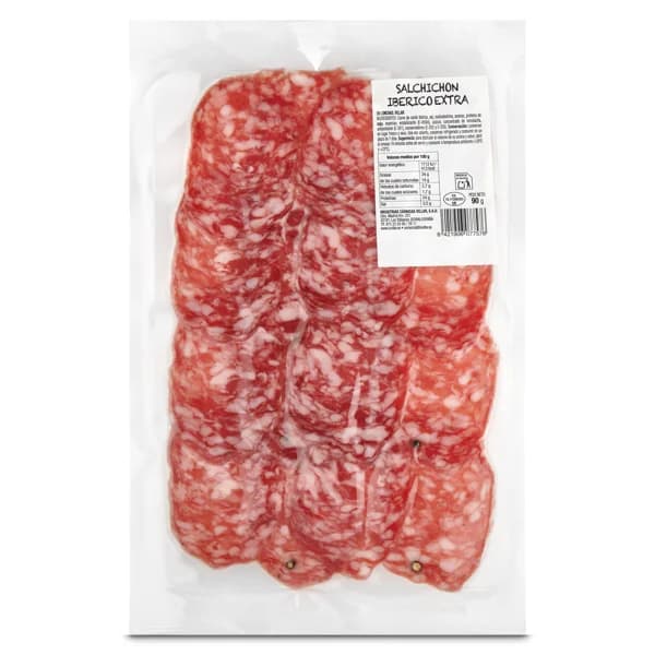 Salchichón de cebo ibérico extra Villar 90 g - 0.09 kg - Imagen del producto en Findit