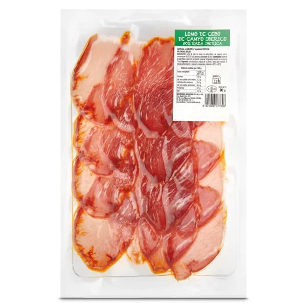 Lomo de cebo de campo ibérico Villar 90 g - 0.09 kg - Imagen del producto en Findit