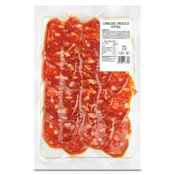 Chorizo de cebo ibérico extra Villar 90 g - 0.09 kg - Imagen del producto en Findit