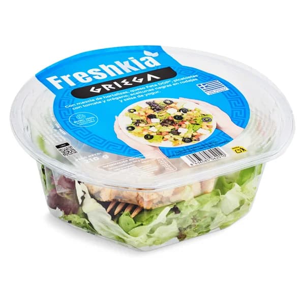 Ensalada griega Freshkia bandeja 210 g - 0.21 kg - Imagen del producto en Findit