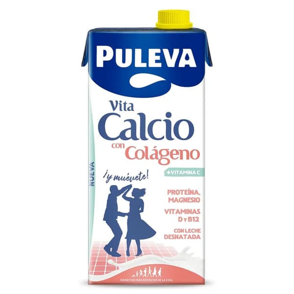 Bebida láctea desnatada con colágeno vita calcio Puleva brik 1 l - 1 l - Imagen del producto en Findit