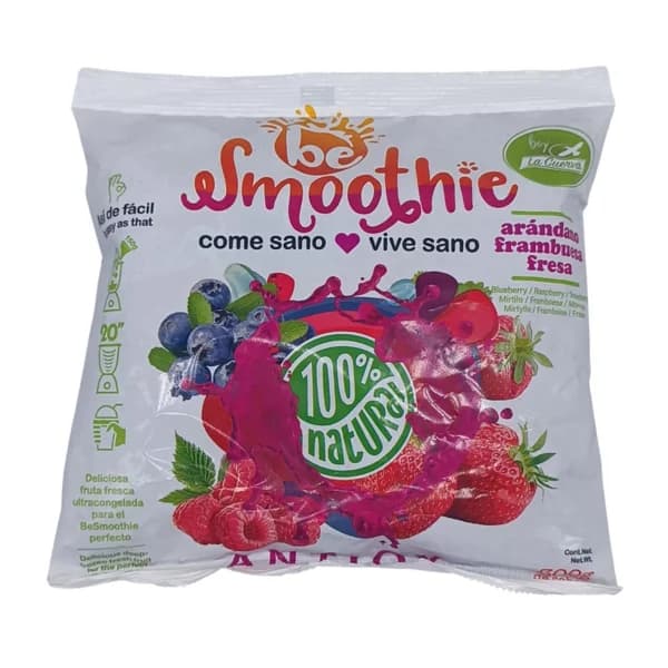 LA CUERVA Be smoothie Arándanos, frambuesas y fresas congeladas 300 g. - 0.3 kg - Imagen del producto en Findit