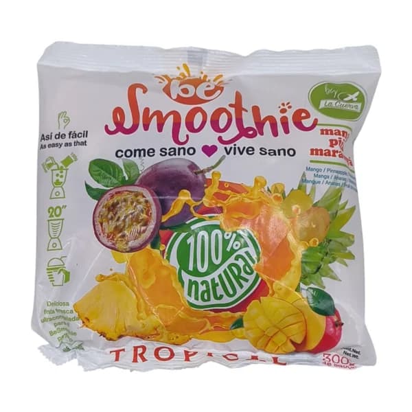 LA CUERVA Be smoothie Mando, piña y maracuya congelados 300 g. - 0.3 kg - Imagen del producto en Findit